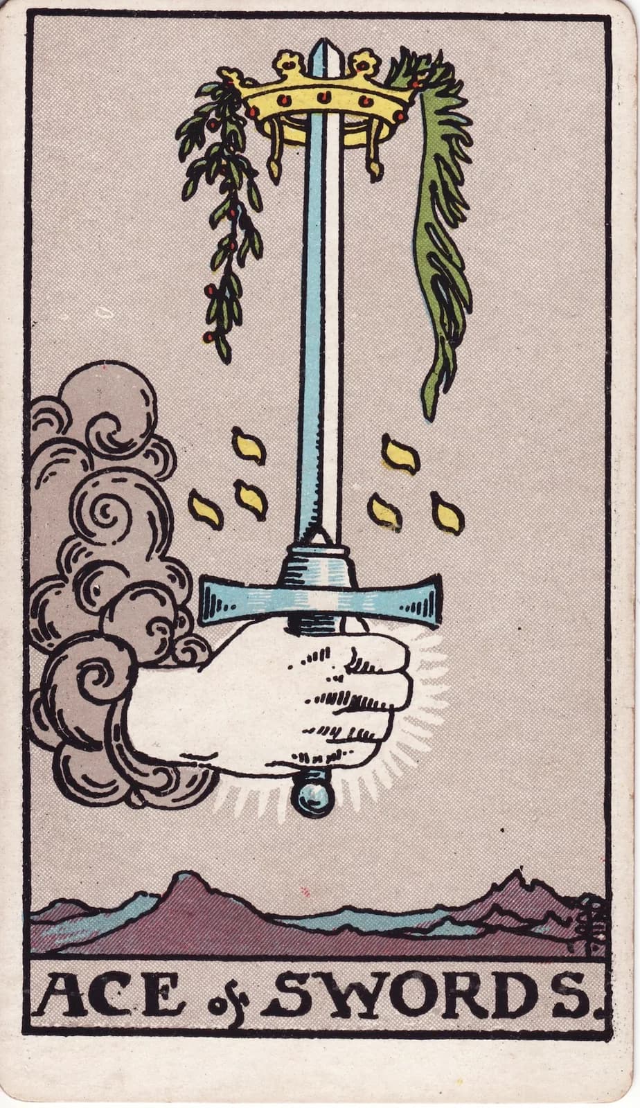 Carta Ás de Espadas