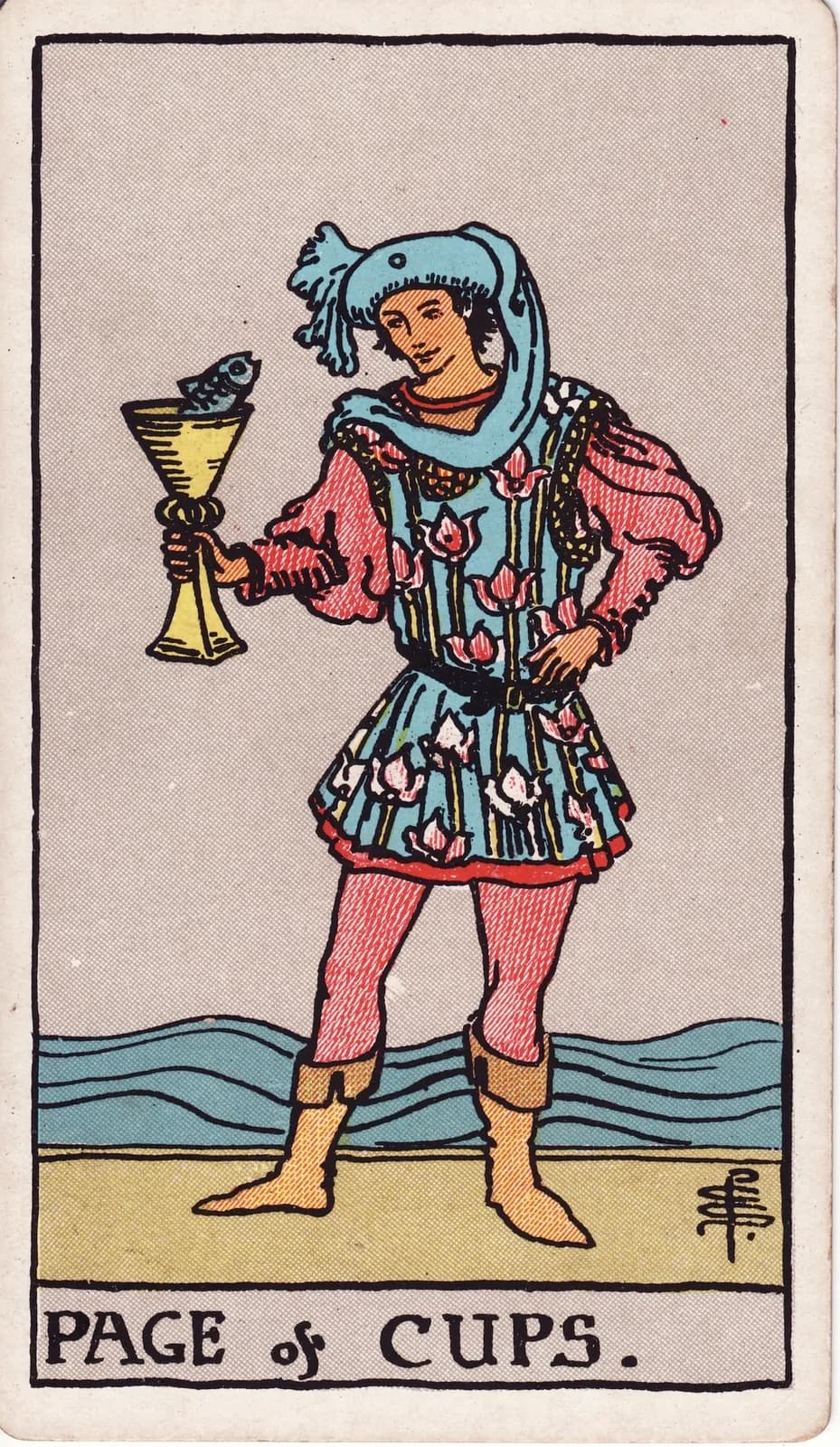 Carta Pajem de Copas