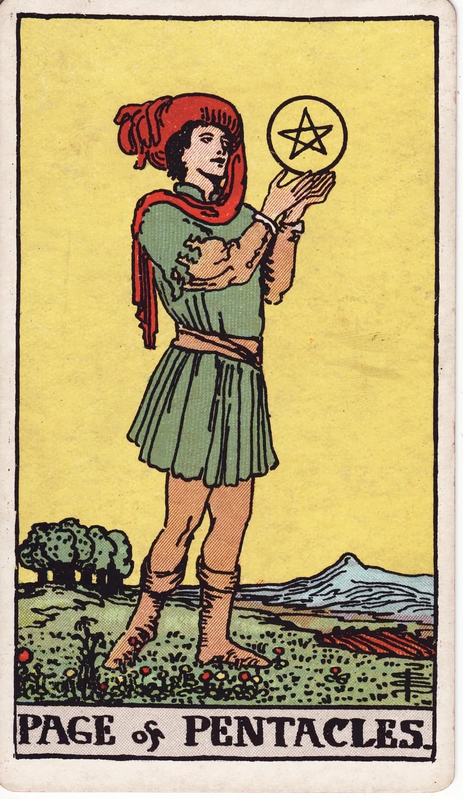 Carta Pajem de Ouros
